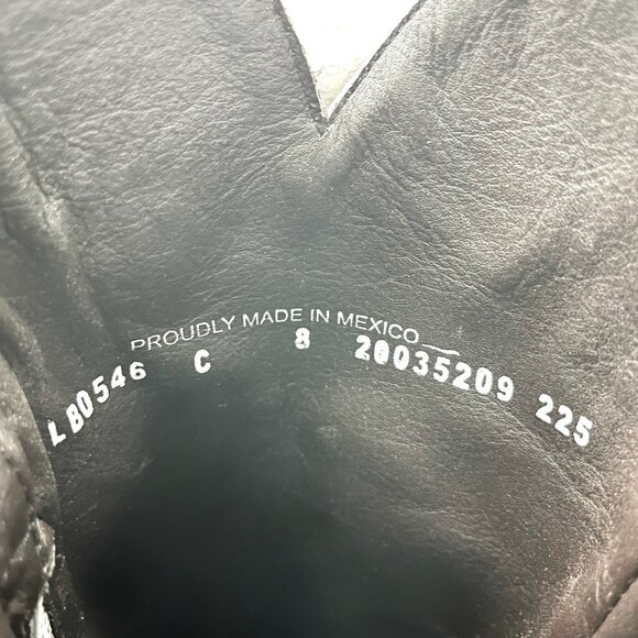 Lane Boots Womens Cowhide Cowboy Boots Tall Black Western Hair on Hide Size 8 - Picture 8 of 10